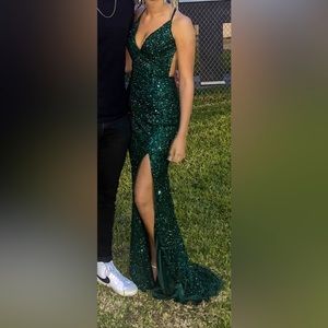 Primavera Forest Green Prom dress style 3291